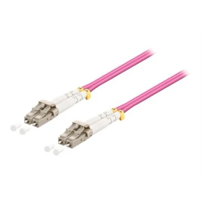 Image de goobay Câble réseau LC multi mode (M) pour 5 m fibre optique 50 / 125 microns OM4 sans halogène violet