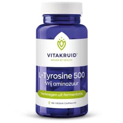 Afbeelding van Vitakruid L Tyrosine 500 Capsules