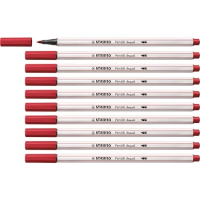 Afbeelding van Brushstift STABILO Pen 568/50 donkerrood