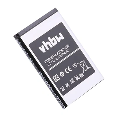 Afbeelding van vhbw Li ION Batterij 850 mAh (3,7 V) voor mobiele telefoon Samsung GT C5212, E1080, E1100, E1107, E1120, E1120C, E1310