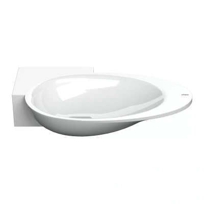 Afbeelding van Clou First hoekfontein Mineraalmarmer Links Minimalistisch design