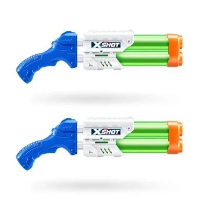 Afbeelding van X Shot Small Dual Stream Water Blaster by ZURU Play Toy, Blaster, Toy voor Kinderen, Tieners en Volwassenen