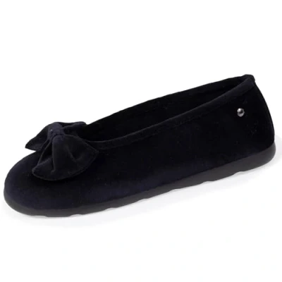 Afbeelding van Isotoner Extra Comfort Pantoffels, Dames, Maat: 36, Black Textiel