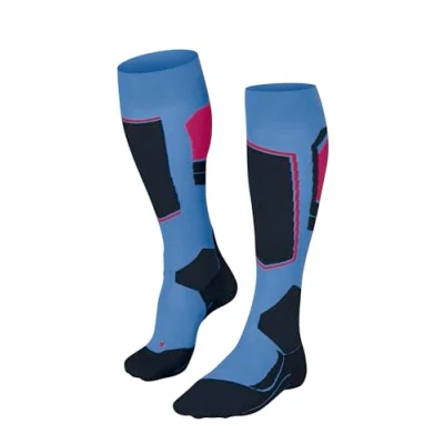 Afbeelding van FALKE SK4 anti blaren, zweet merinowol wintersportsokken dames grijs Maat 37 38