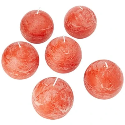Afbeelding van Spaas Rustieke bolkaars 80 mm gember 6ST