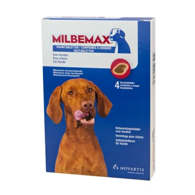Afbeelding van Milbemax kauwtabletten grote hond 4 tabletten