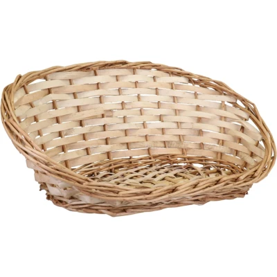 Afbeelding van Broodmandje ovaal 39 x 16 14 cm mandje rotan/riet broodmanden/serveermanden