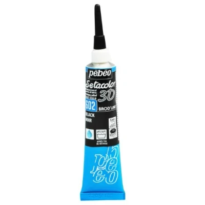 Image de Peinture tissu Setacolor 3D Brod&#039;line Daim 20 ml