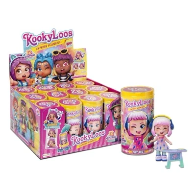Afbeelding van KookyLoos Beeldje in een koker Minipoppenverrassing