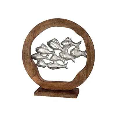 Afbeelding van Gilde, Deco object, School van vissen (45 x 13 45 cm)