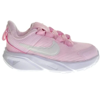 Afbeelding van Nike Performance STAR Runner 4 Unisex Hardloopschoenen neutraal voor kinderen, Maat: 25, Pink foam/summit white/white Textiel/ synthetisch