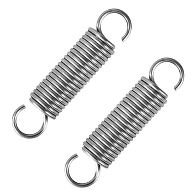 Afbeelding van GUNGY Trekveren 50 mm trekveer dubbele haak roestvrij staal draaddiameter 1,5 buitendiameter 12 schot 6 kg 2 stuks