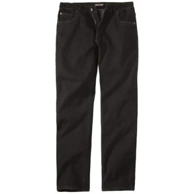 Afbeelding van Atlas for Men Zwarte regular stretch jeans Heren Verkrijgbaar in grote maten 60