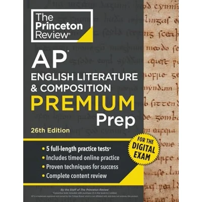Afbeelding van College Test Preparation Princeton Review AP English Literature &amp; Composition Premium Prep, 26th Edition