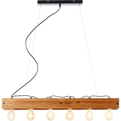 Afbeelding van Brilliant Calandra Hanglamp Bruin;Zwart