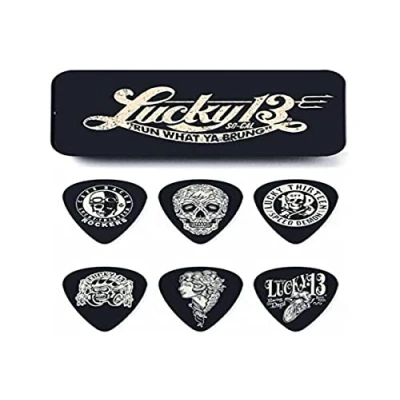 Afbeelding van Jim Dunlop Lucky 13 Serie III Plectrum 0.60 mm 6 pack