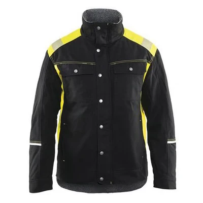 Image de Veste artisan hiver noir/jaune fluorescent