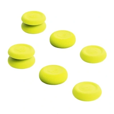 Afbeelding van Skull &amp; Co. Skin, CQC and FPS Thumb Grip Set Joystick Cap Analog Stick voor Nintendo Switch Pro Controller PS5/PS4/Slim/Pro Neon Yellow, 3 paar (6 stuks)
