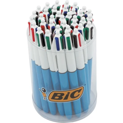 Afbeelding van Bic 4 Colours Original, balpen, 0,32 mm, klassieke inktkleuren, tubo van 36 stuks balpen