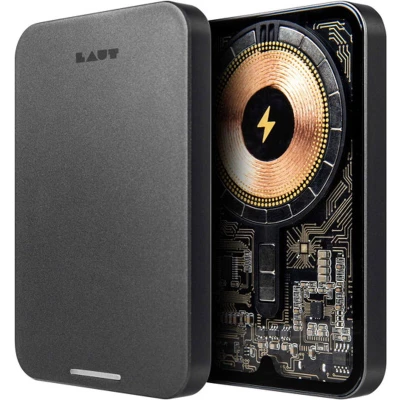 Afbeelding van Laut Crystal MagSafe Power Charger 5.000mAh black LPCCBK