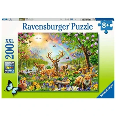 Afbeelding van Ravensburger Puzzel Mooie Hertenfamilie 200 stuks XXL