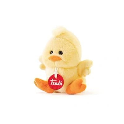 Afbeelding van Trudi Trudini knuffel Kuiken 14 cm Hoge kwaliteit pluche Knuffeldier voor jongens en meisjes Geel 11x14x10 maat XS
