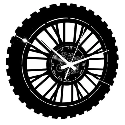 Afbeelding van Instant Karma Clocks Vinyl Wandklok Motorracen Motorrijden