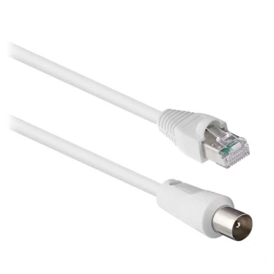 Afbeelding van T&#039;nB Home Connect Antennekabel RJ 45 male naar IEC connector (9.52mm) 2 m coaxiaal