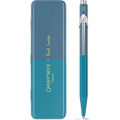 Afbeelding van Caran d&#039;Ache Balpen 849 Paul Smith Cyan / Steel