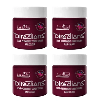 Image de 4 X La Riche Directions Coloration Semi Permanente 100 ml (Rubine)