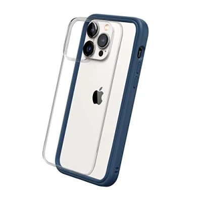 Afbeelding van RHINOSHIELD Hoesje compatibel met [iPhone 14 Pro Max] Mod NX personaliseerbare dunne bescherming schokabsorberende technologie [BPA vrij] marineblauw