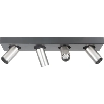 Afbeelding van Highlight Spot Eliano 4 lichts L 48 cm zwart mat chroom