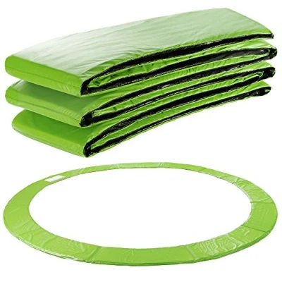 Afbeelding van AREBOS Randafdekking voor trampoline, veerbescherming, 366 cm, van PVC en PE, scheurvast, 100% uv bestendig, lichtgroen