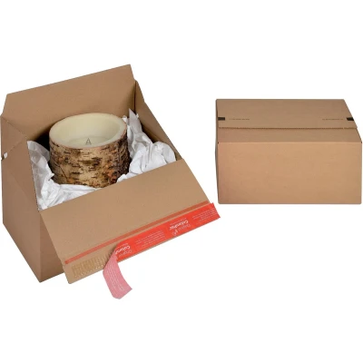 Afbeelding van Colompac Eurobox Size M, binnenformaat 294 x 194 137 mm, bruin verzenddoos
