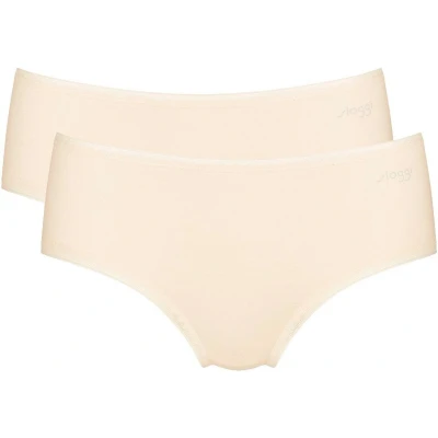 Afbeelding van Sloggi dames Basic Midi GO organische slip 2 pack Creme