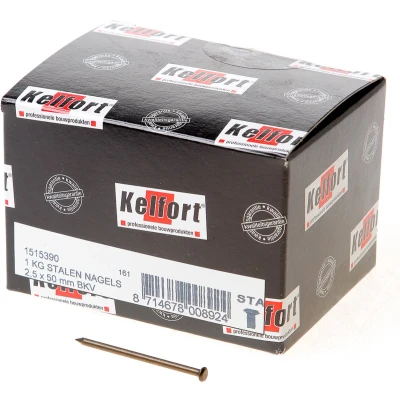 Afbeelding van Kelfort Stalen nagel 52 54 RC bombe kop 50 x 2.5mm 1kg