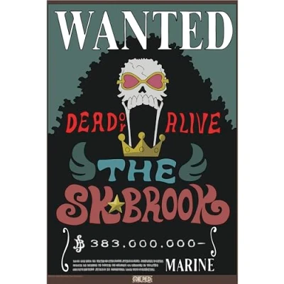 Afbeelding van Poster One Piece Wanted Brook Wano 38x52cm