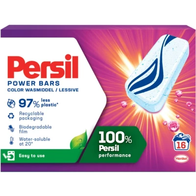 Afbeelding van 2+2 gratis: Persil Wasmiddel Power Bars Color 16 wasbeurten