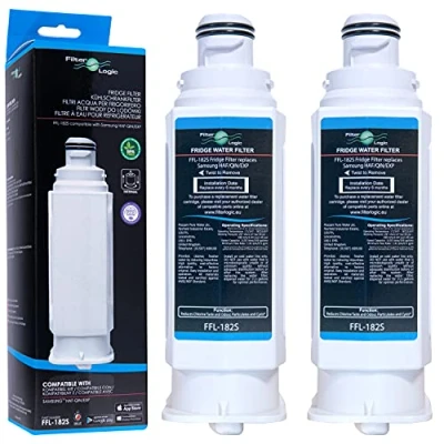 Afbeelding van FilterLogic FFL 182S 2 x intern waterfilter compatibel met Samsung HAF QIN, QIN/EXP, DA97 17376B voor koelkast meerdere deuren 08006C