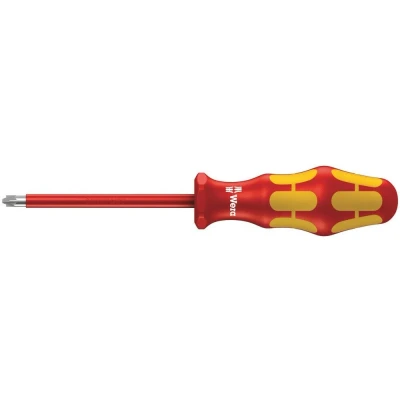 Afbeelding van Wera plusminus vde schroevendraaier pozidriv/sleuf pz1 x 80mm 165 i