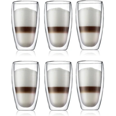 Afbeelding van Bodum Pavina 4560 10 12 glazen, dubbelwandig, 0,45 l, set van 6