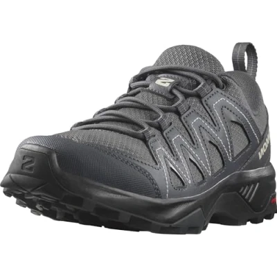 Afbeelding van Salomon X Braze Outdoorschoenen, Dames, Maat: 43 1/3, Pewter/ebony/rainy day Textiel/ synthetisch