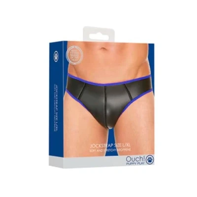 Afbeelding van Shots Ouch! Neopreen Jockstrap L/XL black,blue