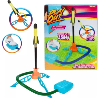 Afbeelding van Explore Luchtdruk Raket Blaster set met pomp