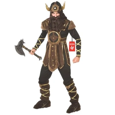 Afbeelding van Morph Vikingkostuum voor heren, Vikingoutfit Vikingkleding Vikingkostuum, Halloween kostuum carnaval, maat XL
