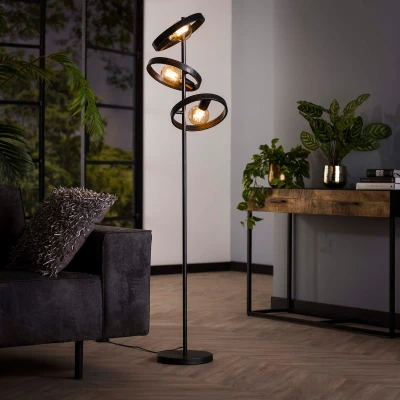 Afbeelding van Didier vloerlamp metaal grijs 3L