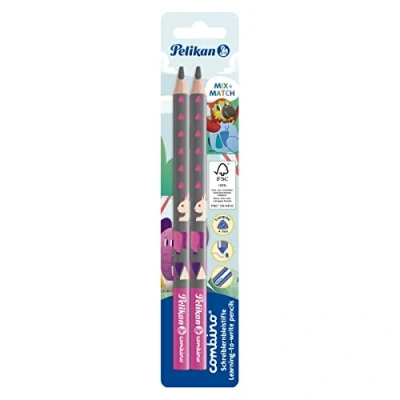Image de Pelikan crayon graphite pour apprendre à écrire, COMBINO, 2 pièces, bleu
