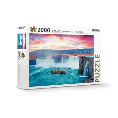 Afbeelding van Rebo legpuzzel 2000 stukjes Godafoss waterfall