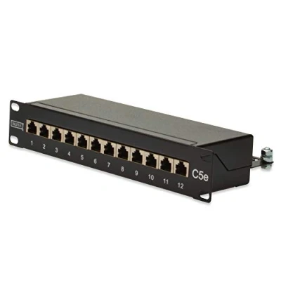 Afbeelding van Digitus DN 91512S 12 poorten Netwerkpatchpaneel 254 mm (10) CAT 5e 1 HE