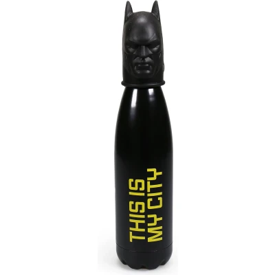 Afbeelding van DC Comics Batman metalen drinkfles 500ml met 3D deksel